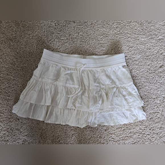 PINK Victoria's Secret Dresses & Skirts - Pink Victorias Secret Size M White Micro Mini Tiered Skirt